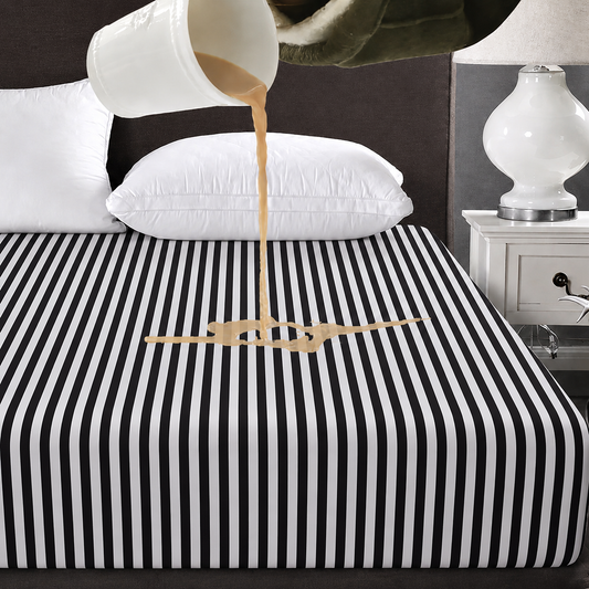 Waterproof Mattress Protector Covers – white-black lining