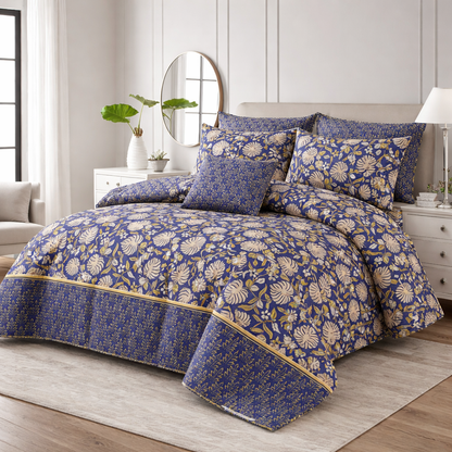 7 Pcs Comforter Set King Size Design KCC 61