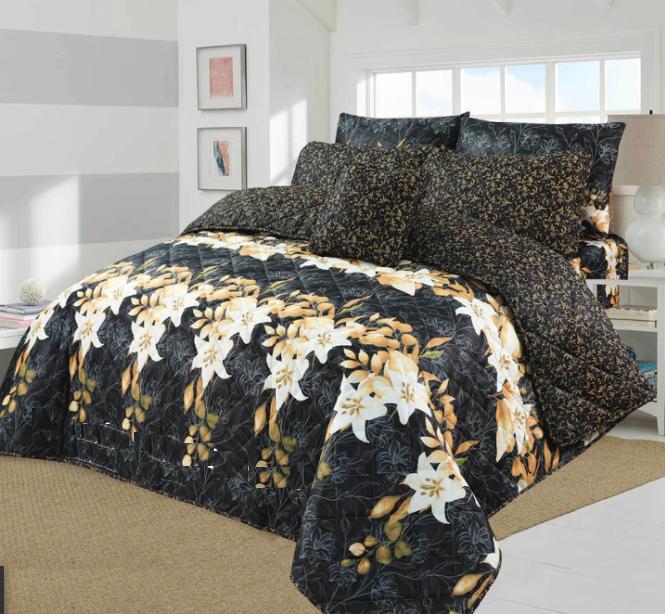 7 Pcs Comforter Set King Size Design KCC 31