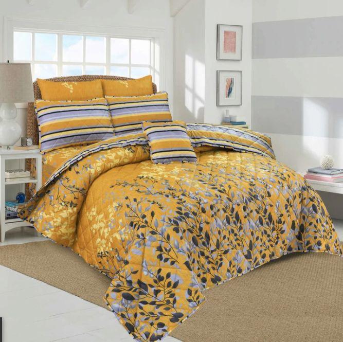 7 Pcs Comforter Set King Size Design KCC 34