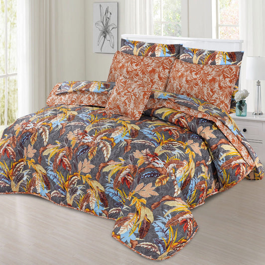 7 Pcs Comforter Set King Size Design KCC 37