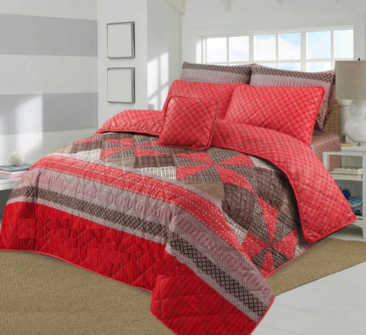 7 Pcs Comforter Set King Size Design KCC 42