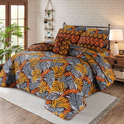 7 Pcs Comforter Set King Size Design KCC 49