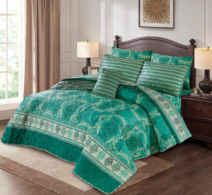 7 Pcs Comforter Set King Size Design KCC 55