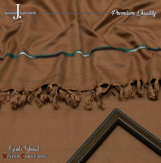 J. Premium Winter Shawl for Men Color: coffee-brown