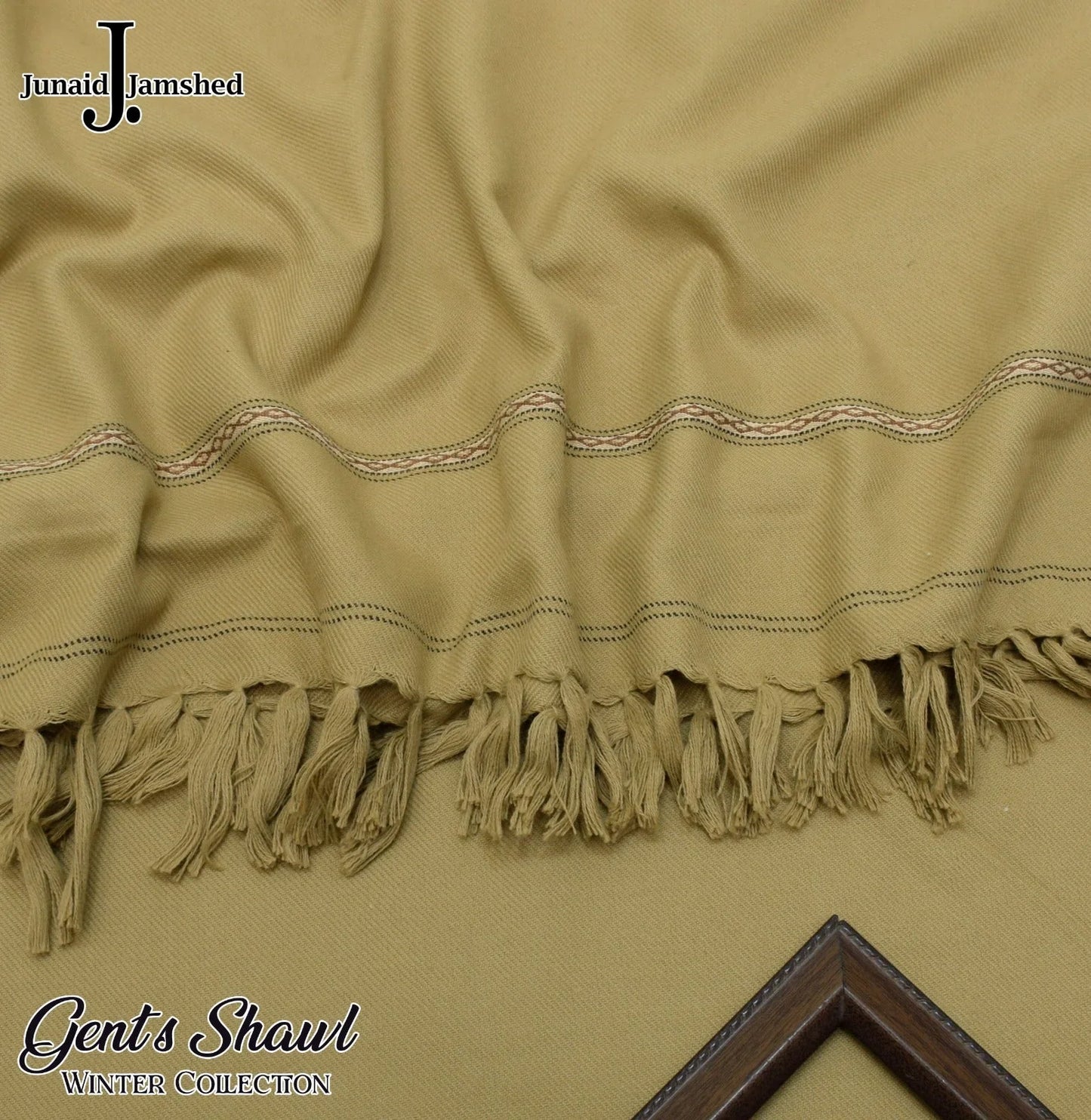 J. Premium Winter Shawl for Men Color: camel