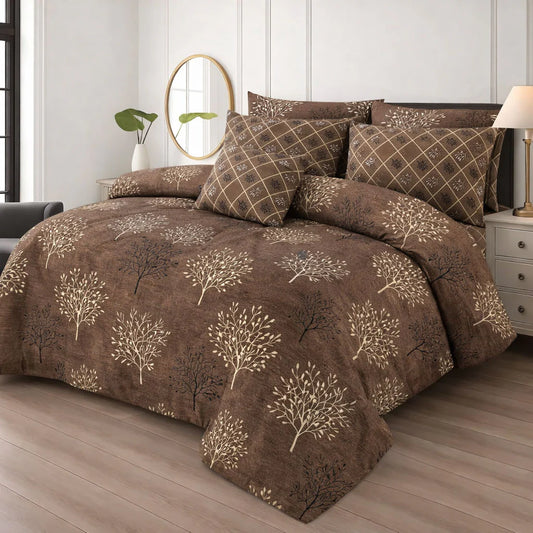 7 Pcs Comforter Set King Size Design KCC 9