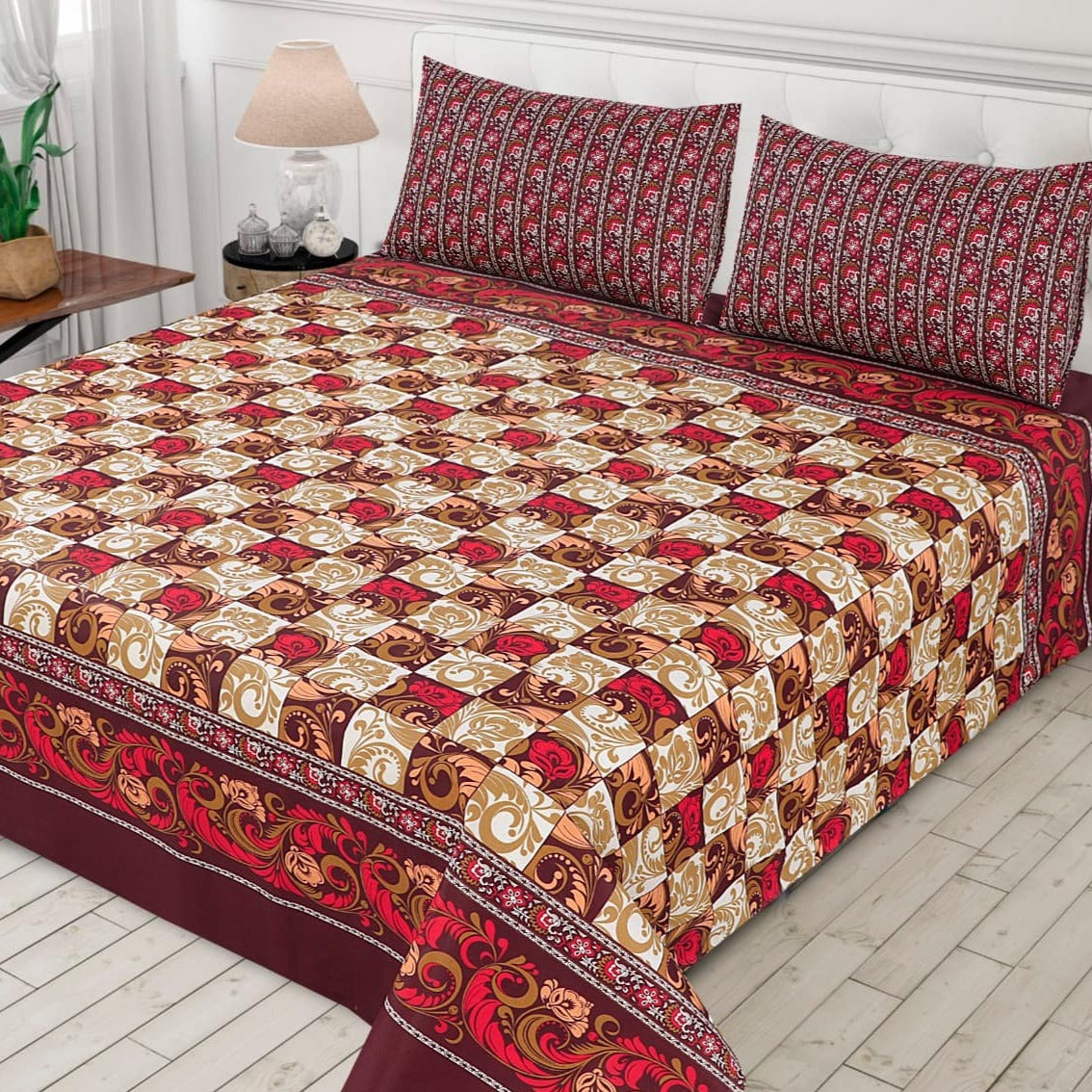 3 Pcs Bed sheet B-34