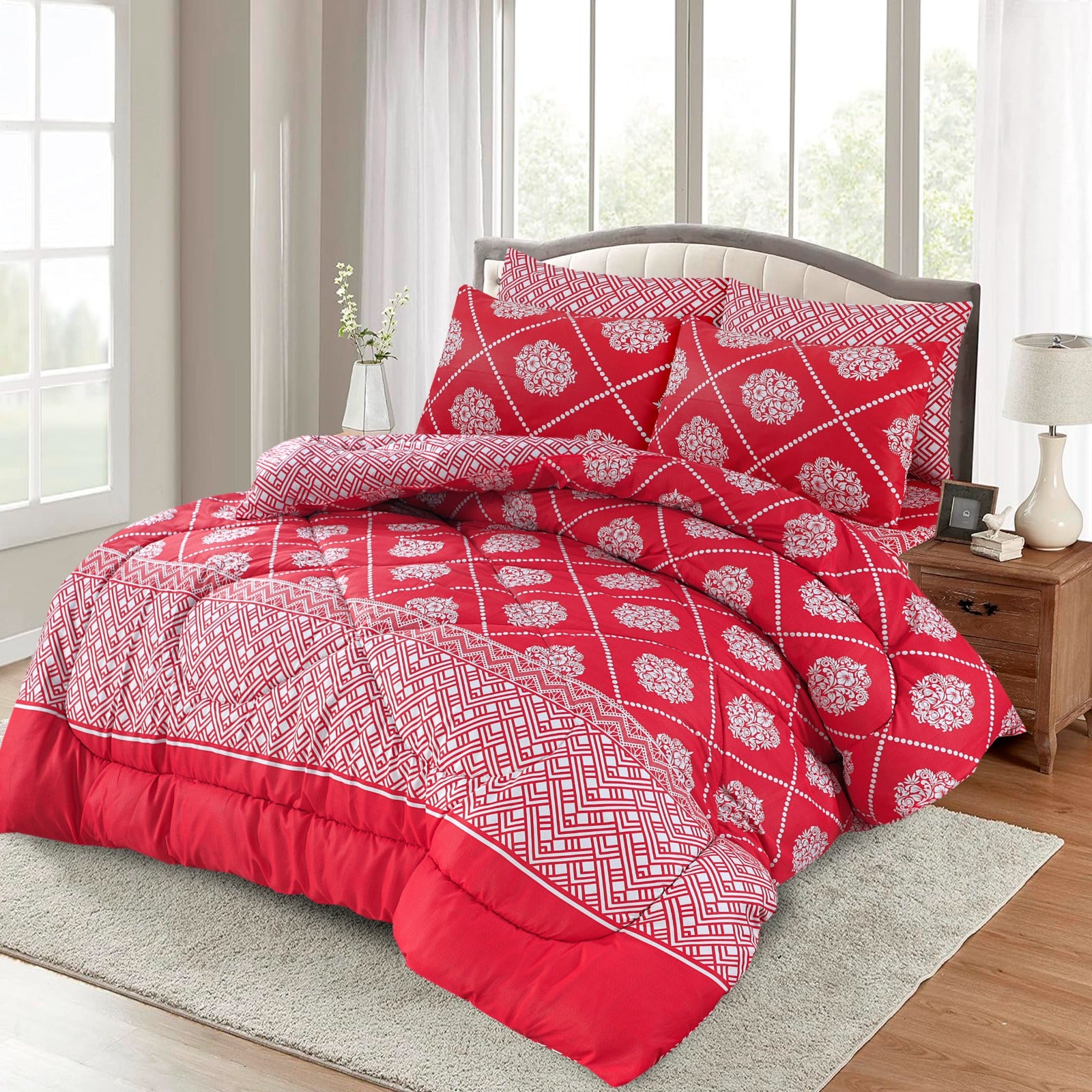 Simple Razai 6 pc Winter Razai Set (Heavy Filling) RZ-22 – Bed Fantasy