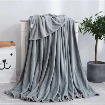 Super Soft 240 GSM Micro Fleece AC Blanket - Grey Legacy