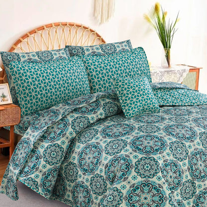 7 Pcs Comforter Set King Size Design KCC 20