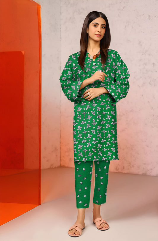 2 Piece – Cotton Digital Print Suit ( Design LS38)