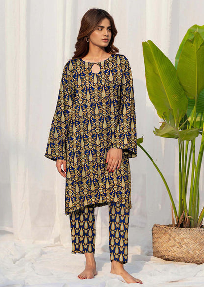 2 Piece – Cotton Digital Print Suit ( Design LS41)