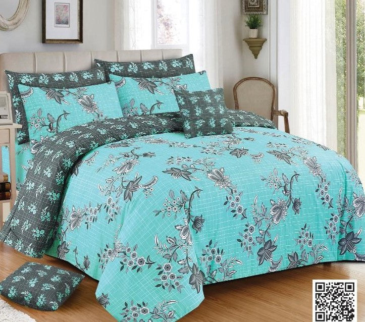 7 Pcs Comforter Set King Size Design KCC 13