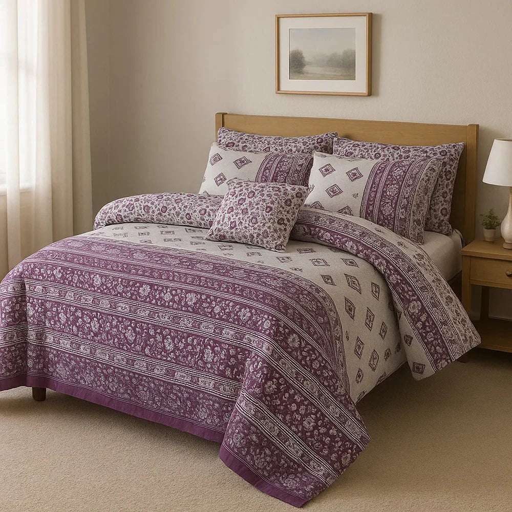 7 Pcs Comforter Set King Size Design KCC 52