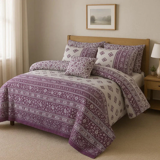 7 Pcs Comforter Set King Size Design KCC 52