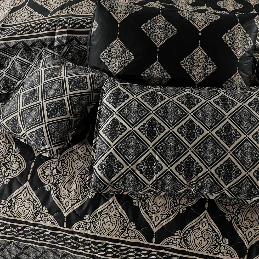 7 Pcs Comforter Set King Size Design KCC 72