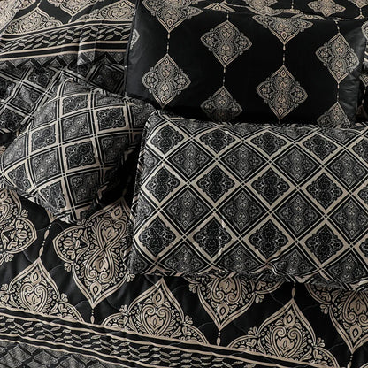 7 Pcs Comforter Set King Size Design KCC 72