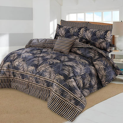 7 Pcs Comforter Set King Size Design KCC 28