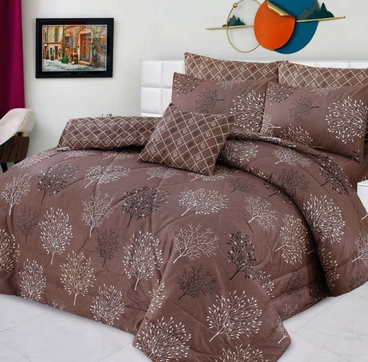 7 Pcs Comforter Set King Size Design KCC 10