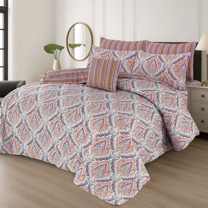 7 Pcs Comforter Set King Size Design KCC 63