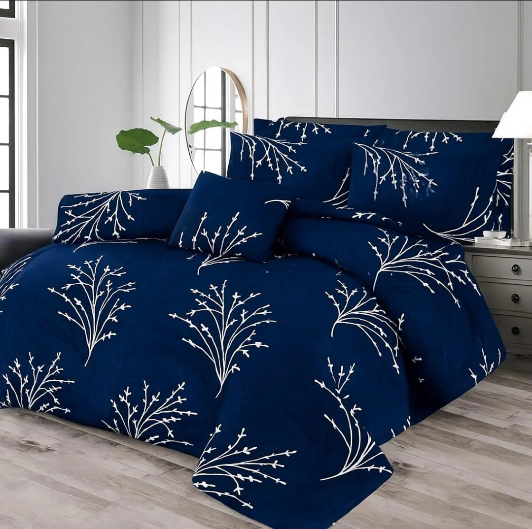 7 Pcs Comforter Set King Size Design KCC 80