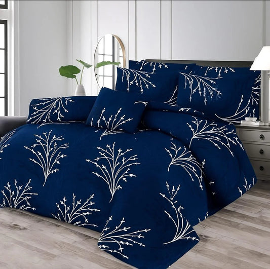 7 Pcs Comforter Set King Size Design KCC 80