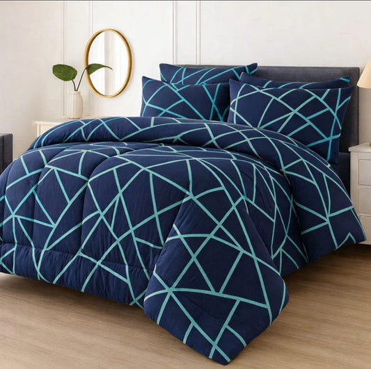 7 Pcs Comforter Set King Size Design KCC 67