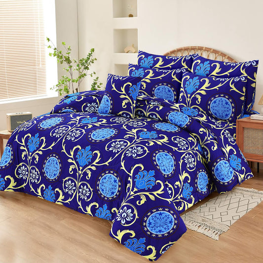 7 Pcs Comforter Set King Size Design KCC 10