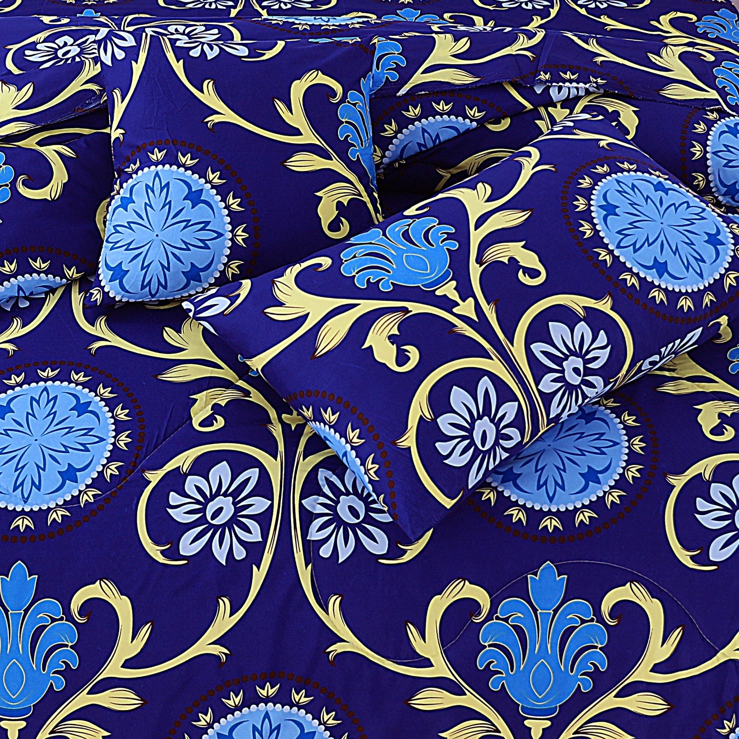 7 Pcs Comforter Set King Size Design KCC 10
