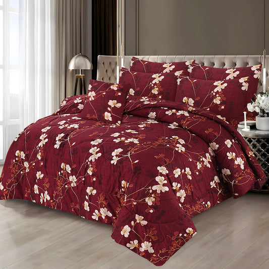7 Pcs Comforter Set King Size Design KCC 81