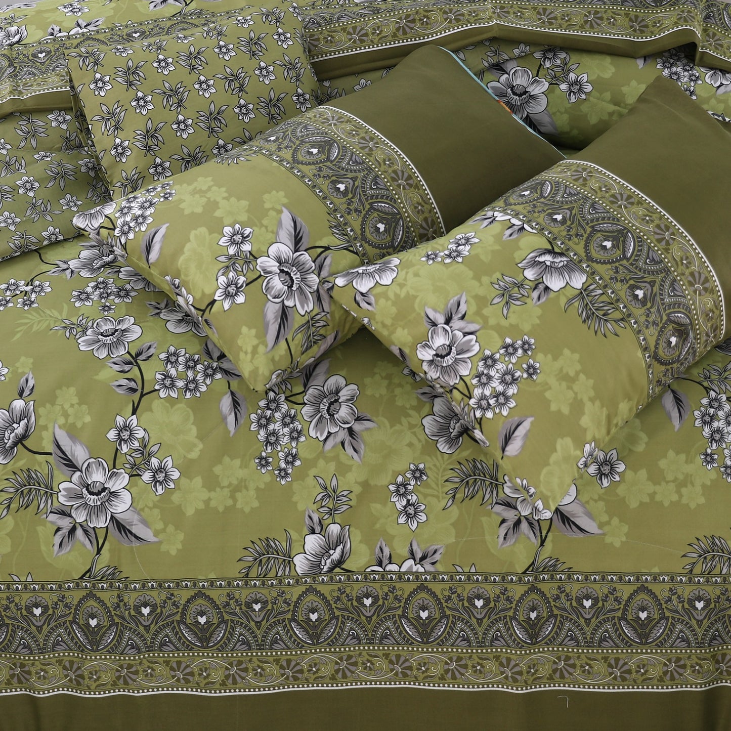 7 Pcs Comforter Set King Size Design KCC 83