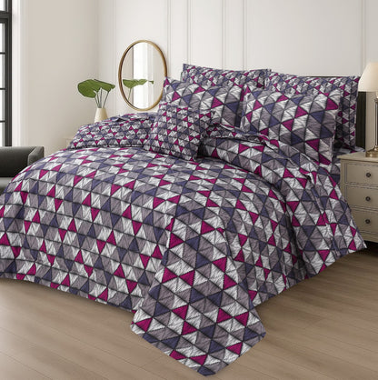 7 Pcs Comforter Set King Size Design KCC 21
