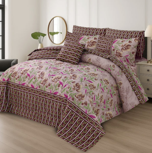 7Pcs Comforter Set King Size Design KCC 39