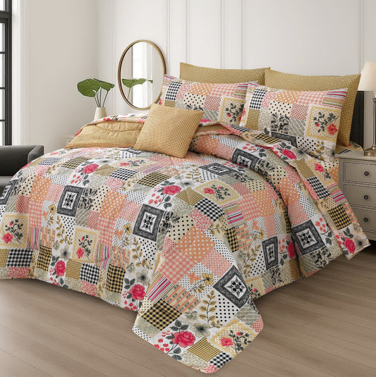 7 Pcs Comforter Set King Size Design KCC 70