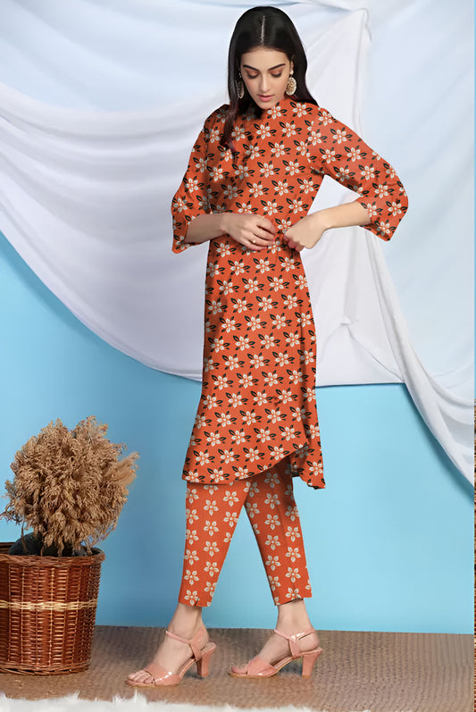 2 Piece – Cotton Digital Print Suit ( Design LS35)