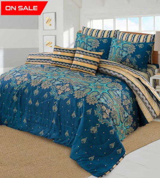7 Pcs Comforter Set King Size Design KCC 73