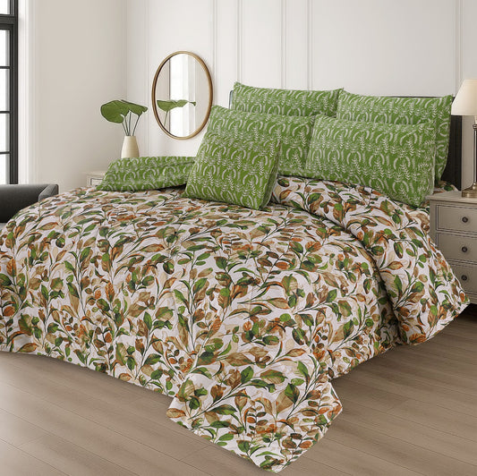 7 Pcs Comforter Set King Size Design KCC 21