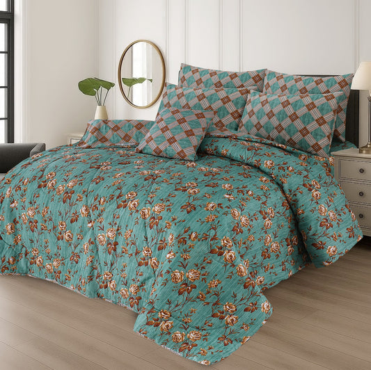7 Pcs Comforter Set King Size Design KCC 8