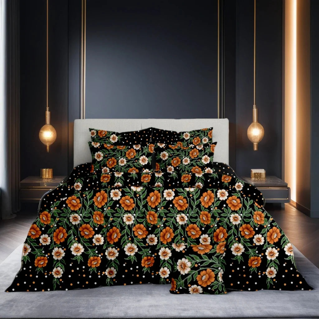 7 Pcs Comforter Set King Size Design KCC 27