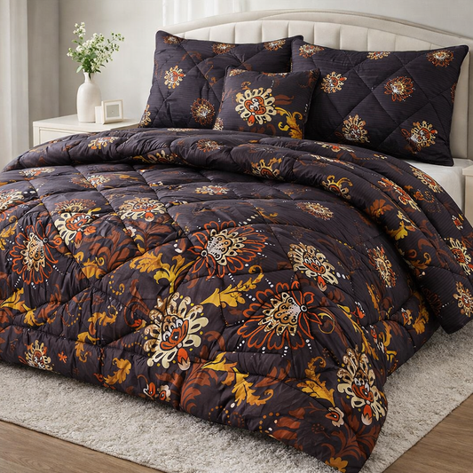 7 Pcs Comforter Set King Size Design KCC 45