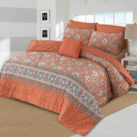 7 Pcs Comforter Set King Size Design KCC 54