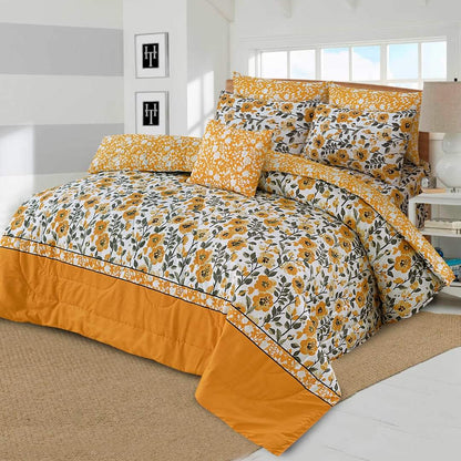 7 Pcs Comforter Set King Size Design KCC 77