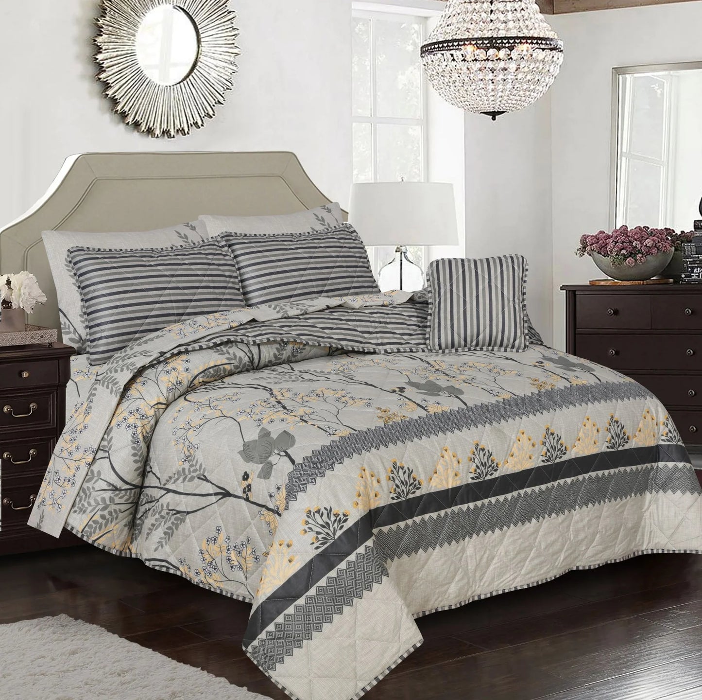 7 Pcs Comforter Set King Size 7 Design KCC 2