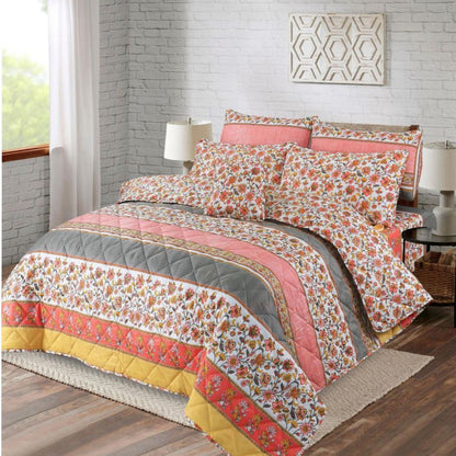 7 Pcs Comforter Set King Size Design KCC 9