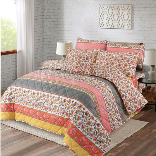 7 Pcs Comforter Set King Size Design KCC 9